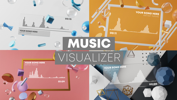 3D Music Visualizer After Effects Project Files VideoHive   Preview Copy 